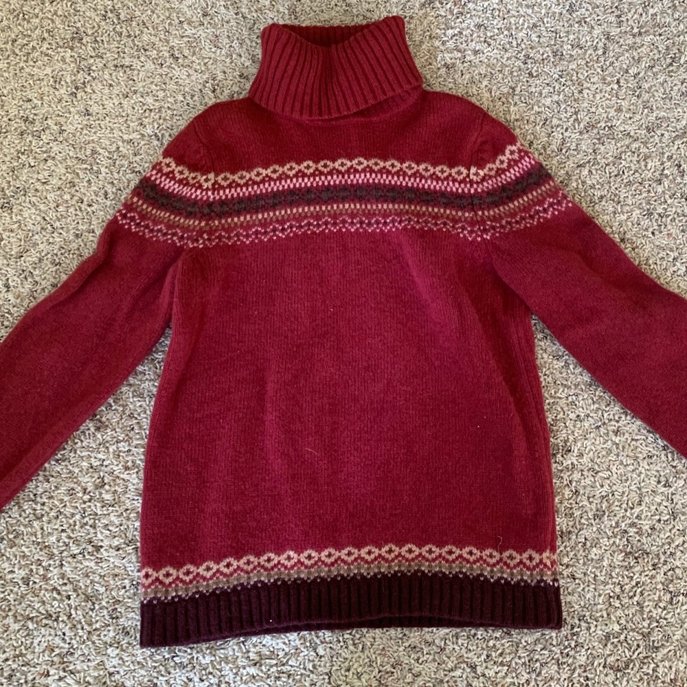 Eddie Bauer Fair Isle Turtleneck
